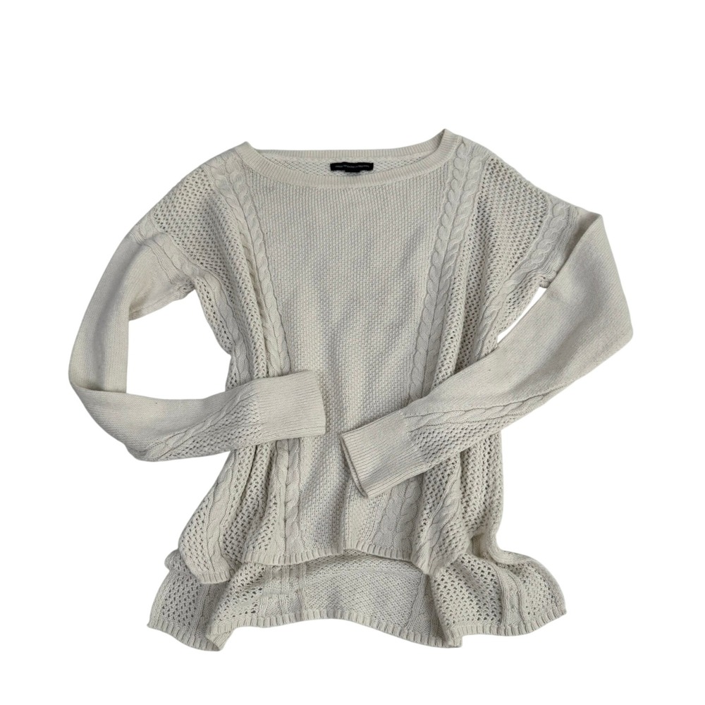 American Eagle Outfitters Cream Cable Knit Sweater Long Sleeve XS‎